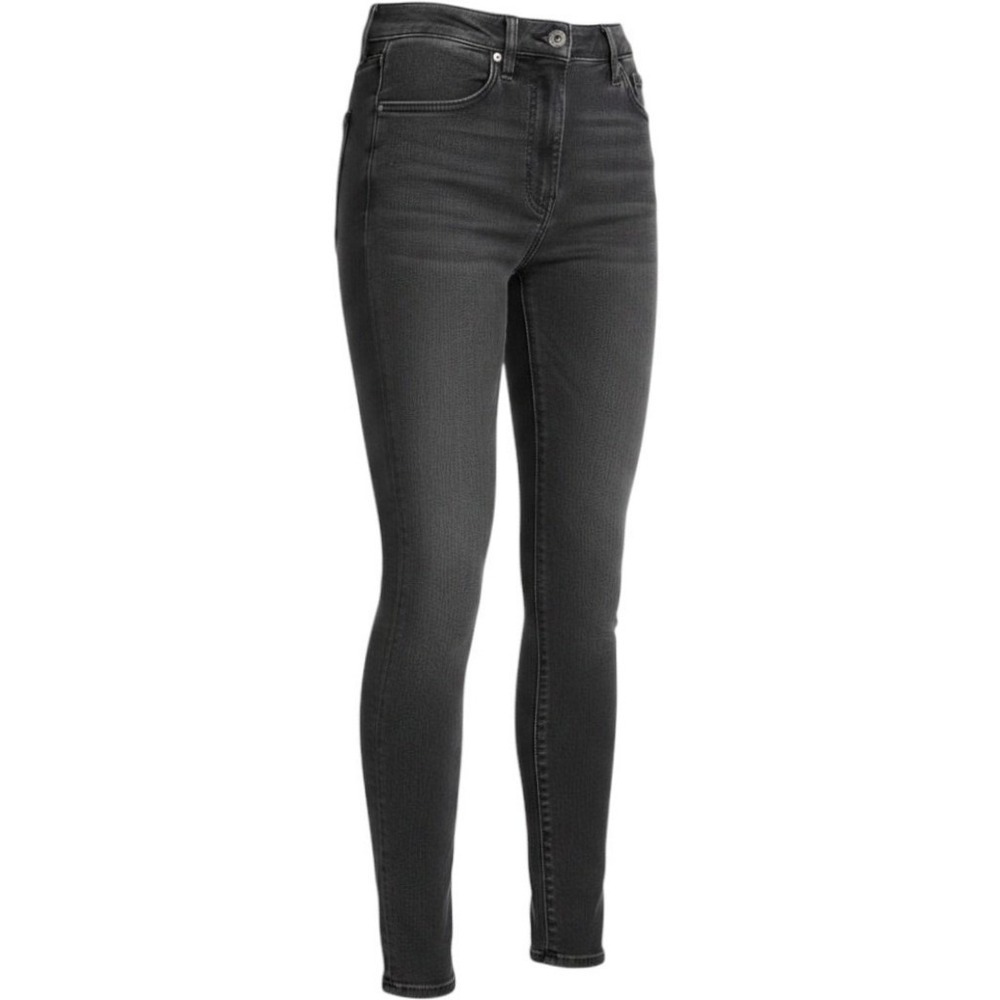 Rag & Bone High Rise Skinny Jeans Womens 23 Black Faded‎ Denim Designer Casual